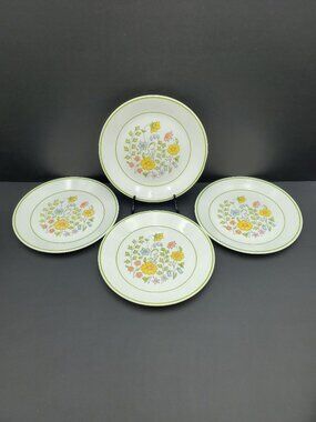 Corelle Meadow Salad Plates Corning Spring Meadow Floral Luncheon Plates